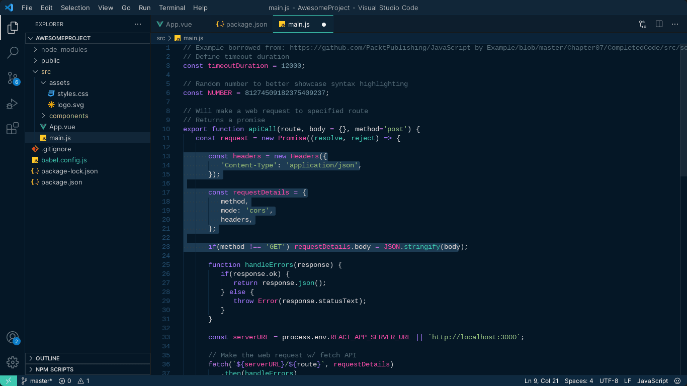 vscode theme